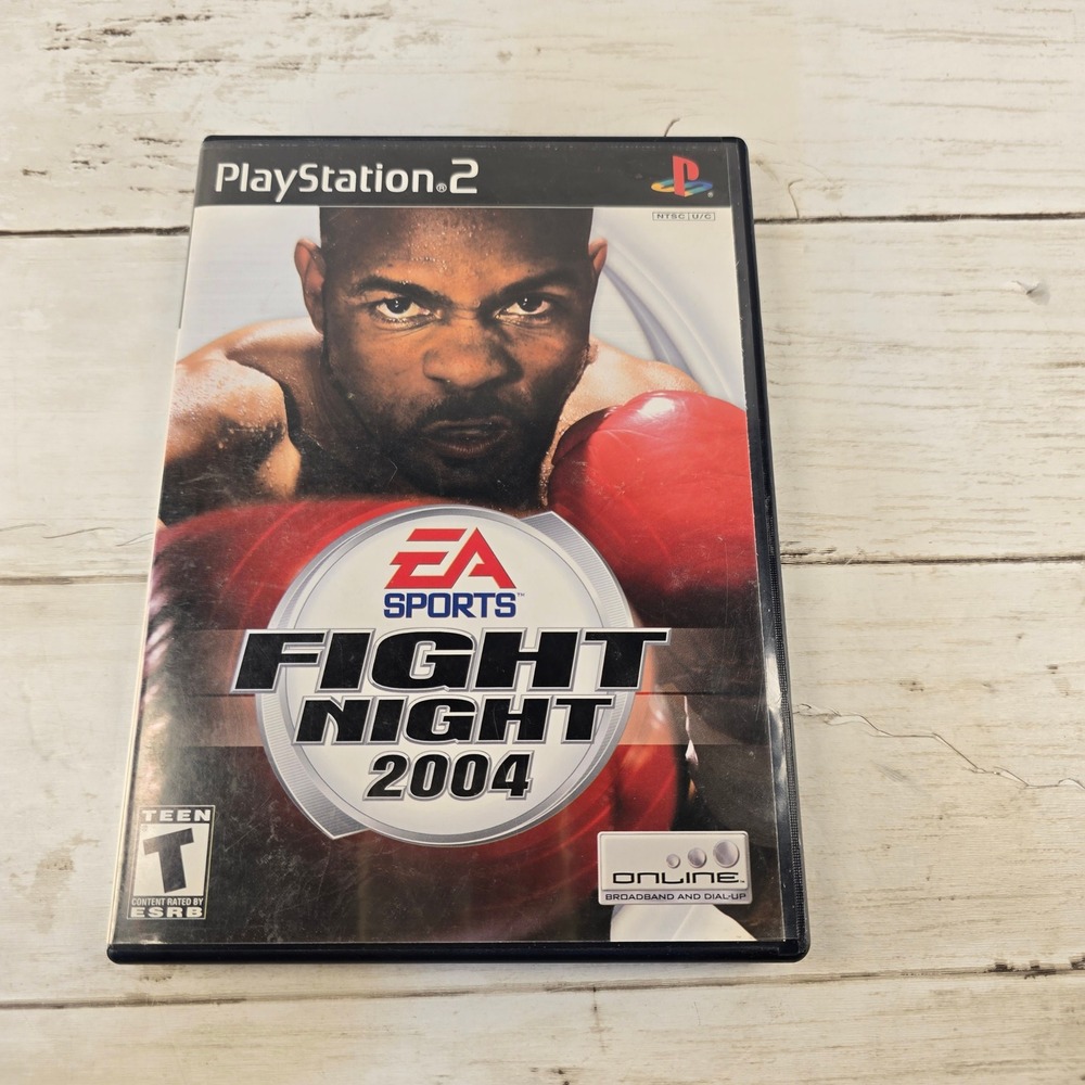 EA Sports Fight Night 2004 Sony PlayStation 2 PS2 Game Black Label Complete CIB